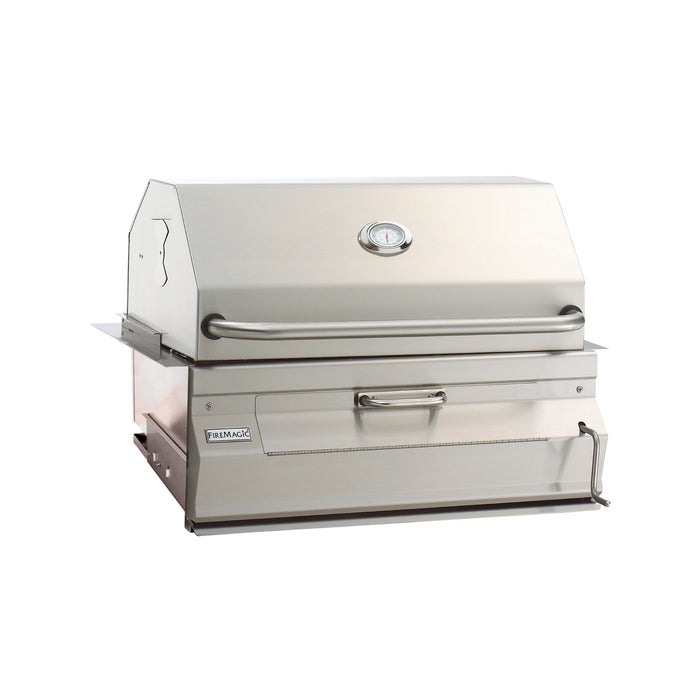 Fire Magic 24" Legacy Built-In Charcoal Grill with Smoker Oven/Hood - 12-SC01C-A