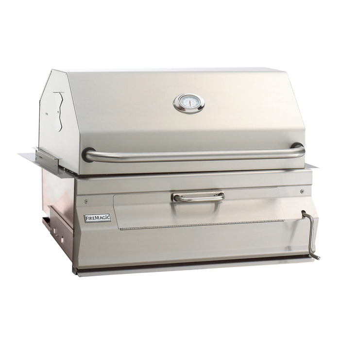 Fire Magic 30" Legacy Built-In Charcoal Grill with Smoker Oven/Hood - 14-SC01C-A