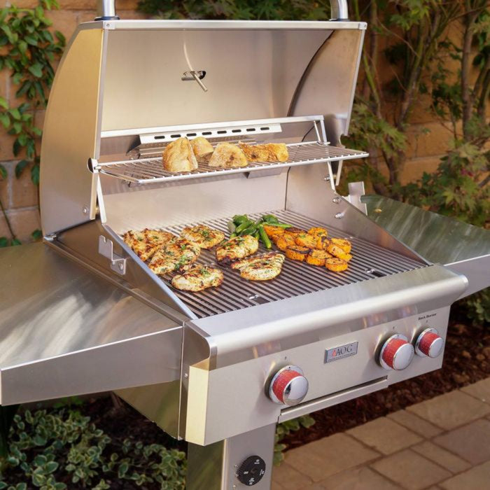 American Outdoor Grill 24" T-Series Post Model Gas Grill On Pedestal - 24NPT