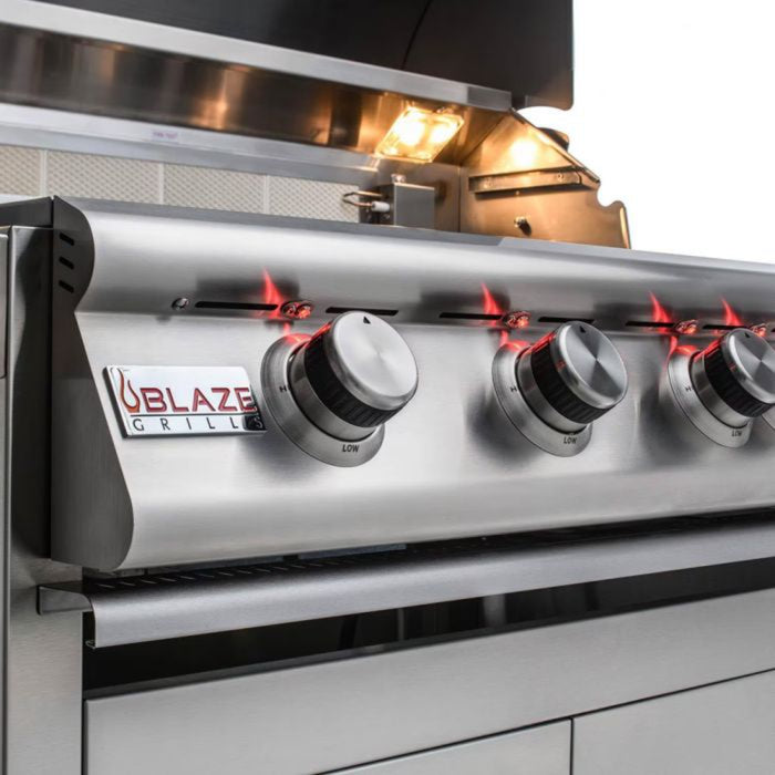 Blaze 32" Premium LTE Freestanding Gas Grill with Lights - BLZ-4LTE2-FS