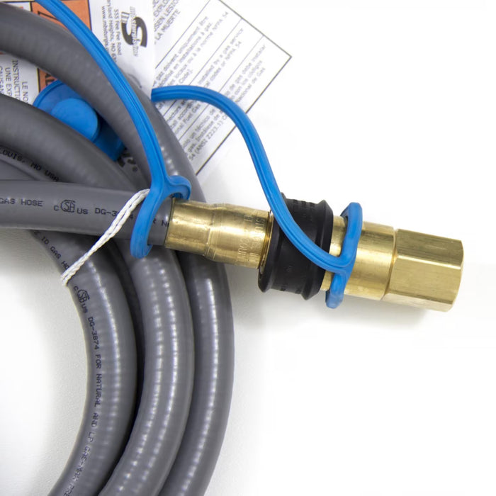 Blaze 10 Ft. Natural Gas and Bulk Propane Hose with Quick Disconnect - BLZ-NG-HOSE