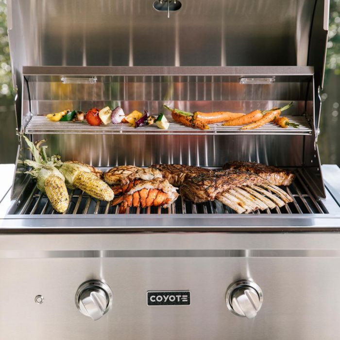 Coyote 28" C-Series Stainless Steel Built-In Grill with Infinity Burners - C1C28