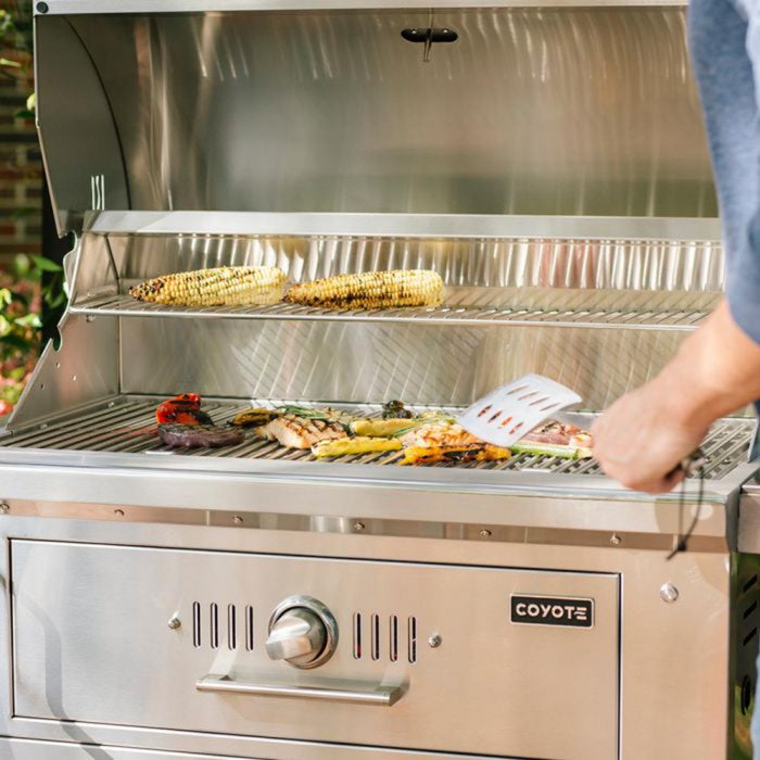 Coyote 36" Freestanding Charcoal Grill - C1CH36-FS