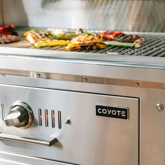 Coyote 36" Freestanding Charcoal Grill - C1CH36-FS