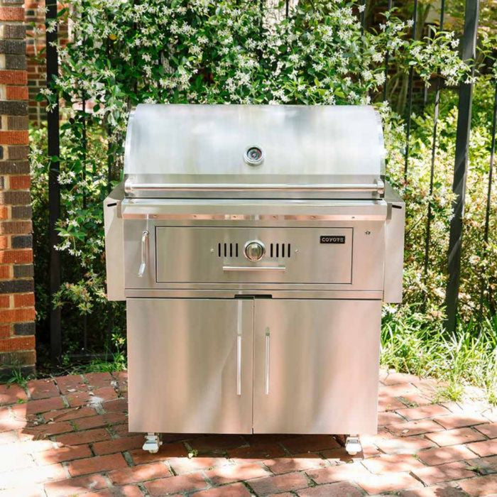 Coyote 36" Freestanding Charcoal Grill - C1CH36-FS