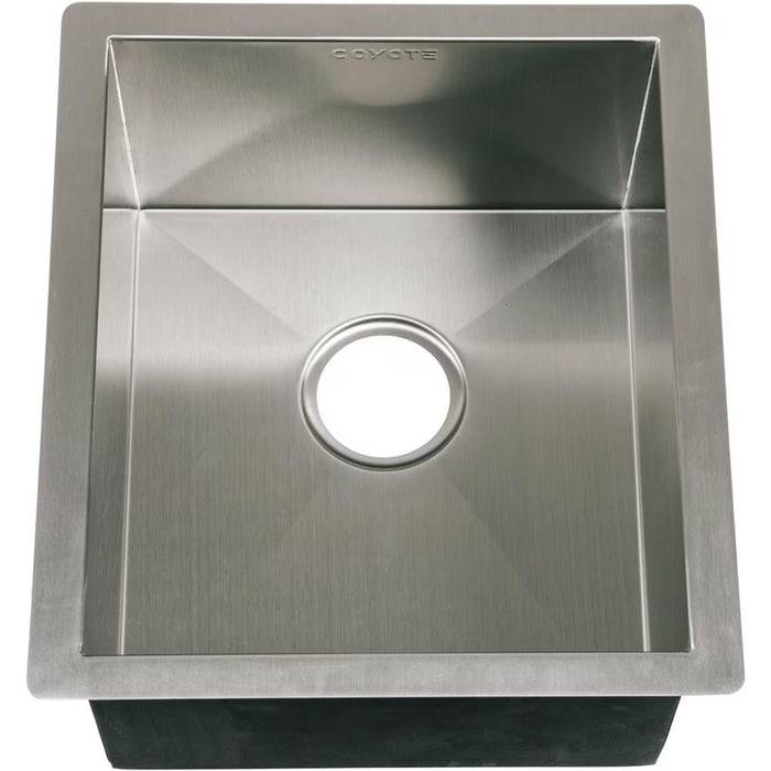 Coyote 16" Outdoor Drop In Stainless Steel Sink With Drain Plug - C1SINK1618