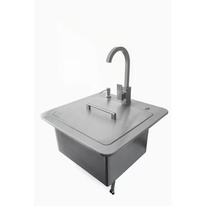 Coyote 21" Sink With Faucet, Drain & Soap Dispenser - C1SINKF21