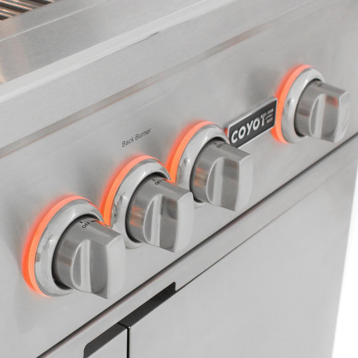 Coyote 30" S-Series Stainless Steel Built-In Grill with Infrared Sear Burner & Rotisserie - C2SL30