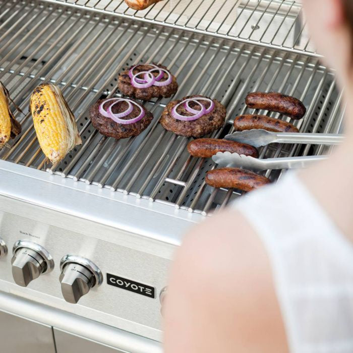 Coyote 30" S-Series Stainless Steel Freestanding Grill With Infrared Sear Burner & Rotisserie - C2SL30-FS