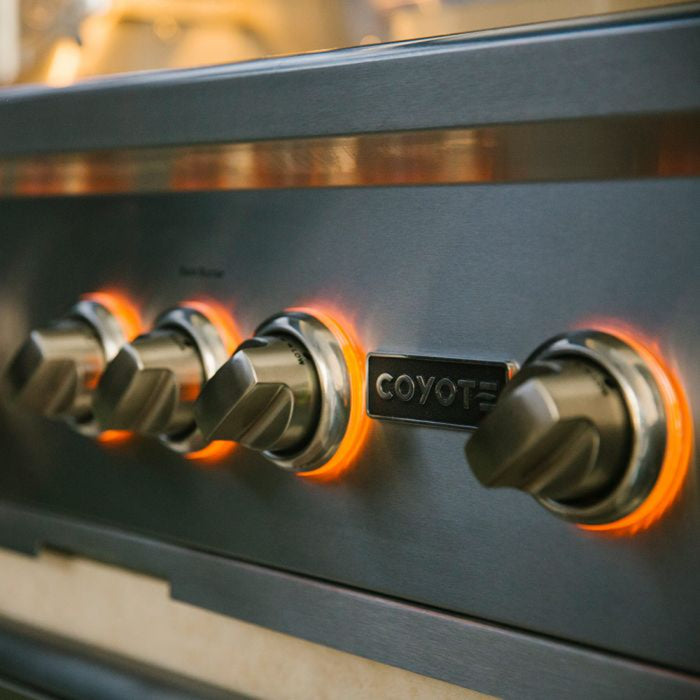 Coyote 36" S-Series Built-In Grill with Infinity Burners, Infrared Sear Burner & Rotisserie - C2SL36