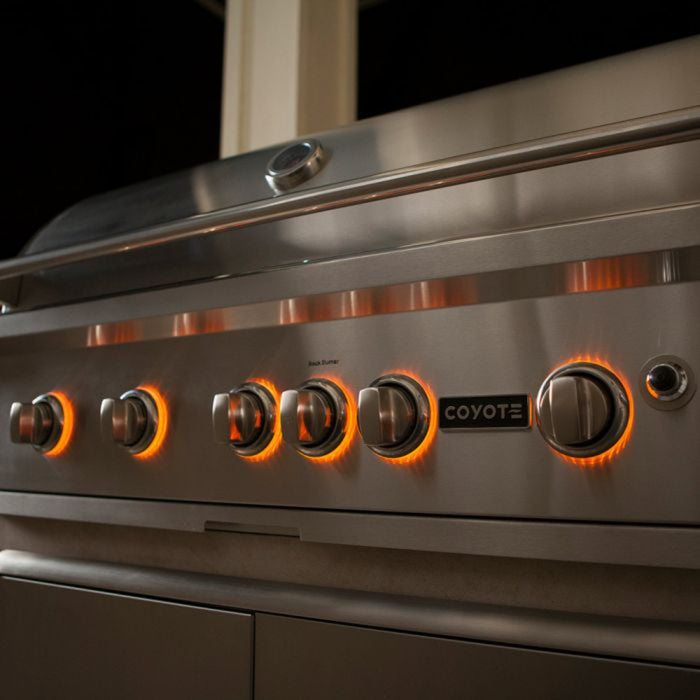 Coyote 42" S-Series Stainless Steel Built-In Grill with Infrared Sear Burner & Rotisserie - C2SL42