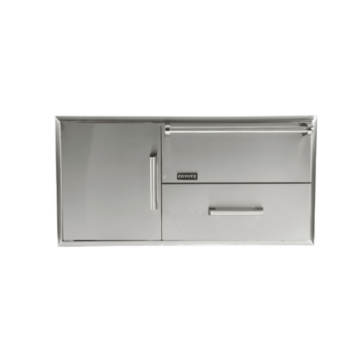 Coyote 42" Warming Drawer & Pull-Out Drawer Combo - CCD-WD