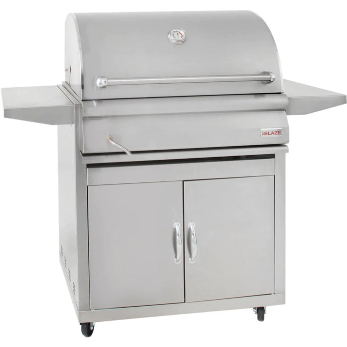 Blaze 32" Freestanding Charcoal Grill with Adjustable Charcoal Tray - BLZ-4-CHAR-FS