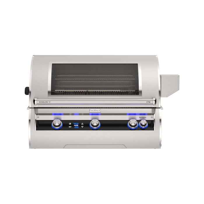 Fire Magic 36" Echelon Diamond Built-In Grill With Digital Thermometer and Magic Window - E790i-9E1-W