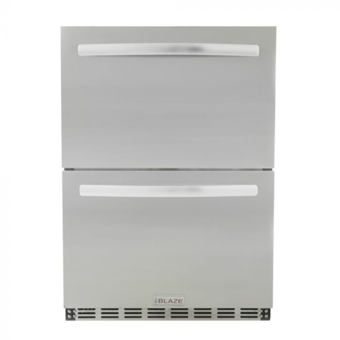 Blaze 24" Double Drawer 5.1 Cu. Ft. Refrigerator - BLZ-SSRF-DBDR51