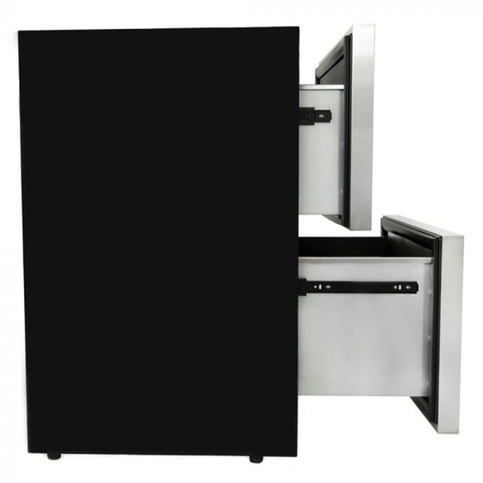 Blaze 24" Double Drawer 5.1 Cu. Ft. Refrigerator - BLZ-SSRF-DBDR51