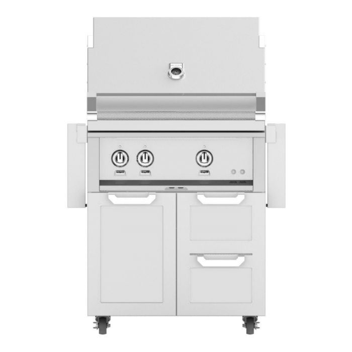 Hestan 30" Freestanding Grill with Door & Double Drawers - GBR30-GCR30