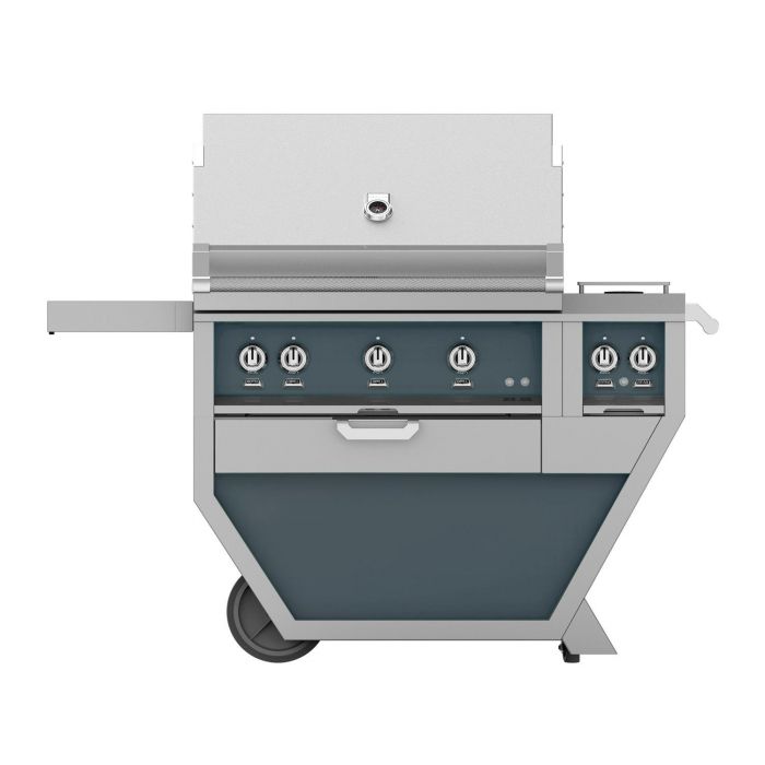 Hestan 36" Deluxe Freestanding Grill With Double Side Burner - GBR36CX2