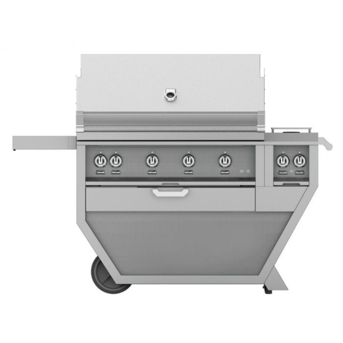 Hestan 42" Deluxe Freestanding Grill with Double Side Burner - GBR42CX2