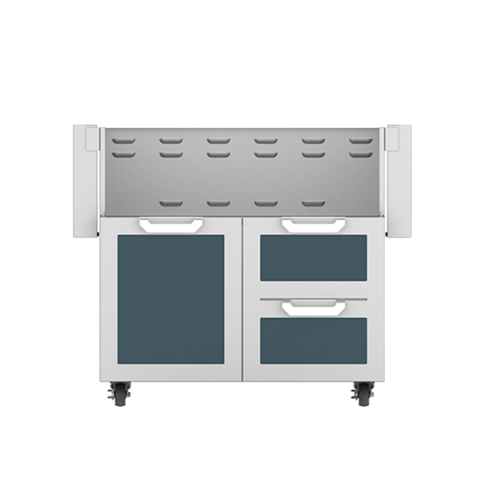 Hestan 36" GCR Series Outdoor Tower Cart with Door & Double Drawer - GCR36