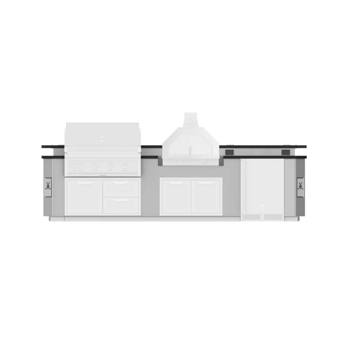 Hestan 12 Ft. GE Series Kitchen Island with Pizza Oven Cutout - GESC12