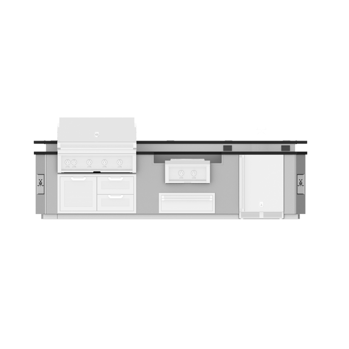 Hestan 12 Ft. GE Series Kitchen Island with Power Burner Cutout- GESP12