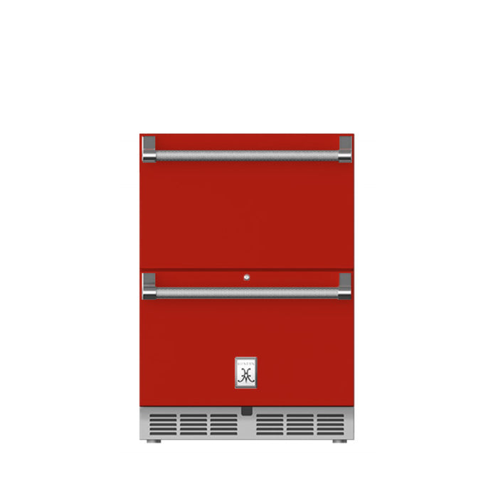 Hestan 24" Outdoor Refrigerator with Drawers and Lock - GRR24