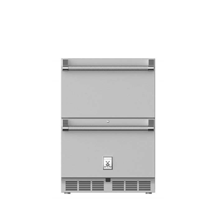 Hestan 24" Outdoor Refrigerator with Drawers and Lock - GRR24