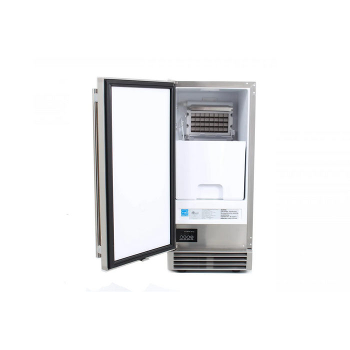 Blaze 15" Outdoor Ice Maker with Gravity Drain - BLZ-ICEMKR-50GR