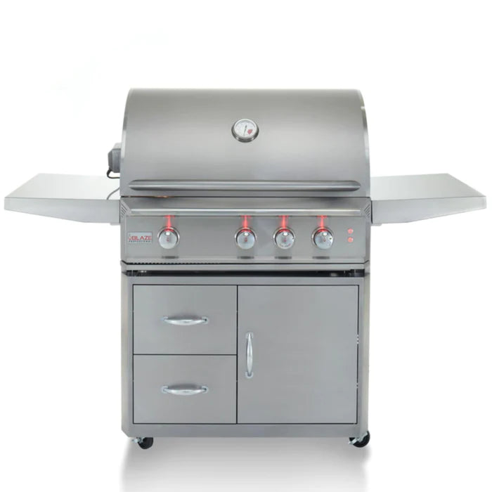 Blaze 34" Professional LUX Freestanding Gas Grill - BLZ-3PRO-FS