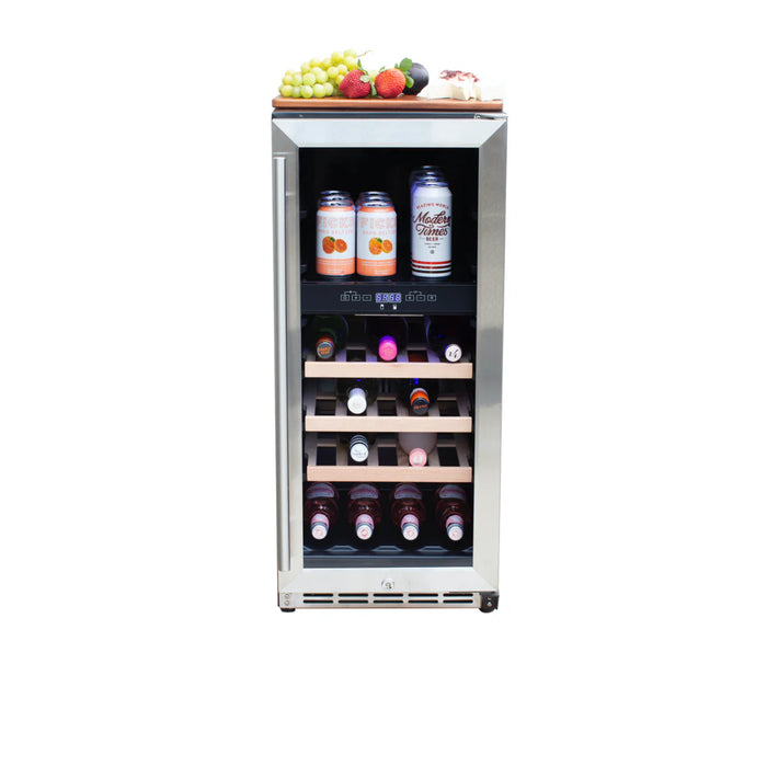 Summerset 15" Outdoor Rated Dual Zone Wine Cooler - RFR-15WD