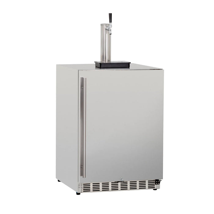 Summerset 24" 6.6c Deluxe Outdoor Rated Kegerator Single Tower With Single Keg Tap - RFR24DK1