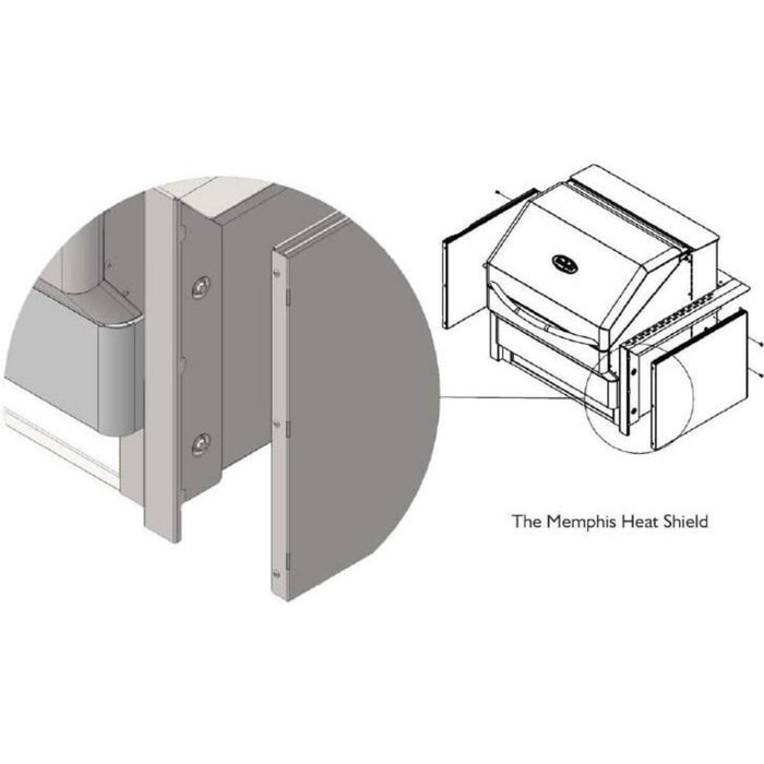 Memphis Grills Heat Shield Kit For Built-In Pro And Elite Models - VGBHSK