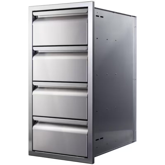 Memphis Grills 15" Quadruple Access Drawer With Soft Close - VGC15DB4