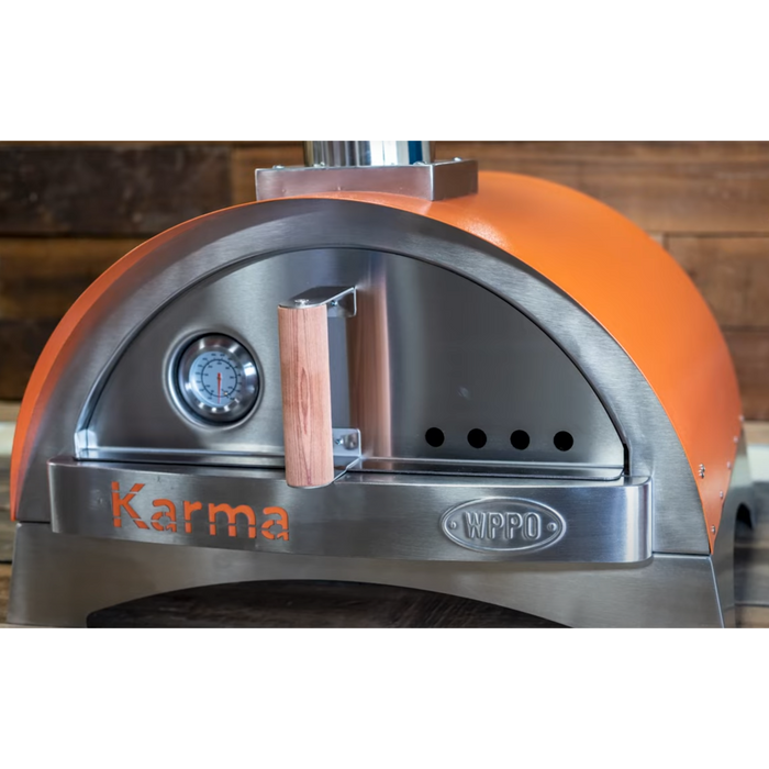 WPPO Karma 25" Wood Fired Pizza Oven With Stand & Cart