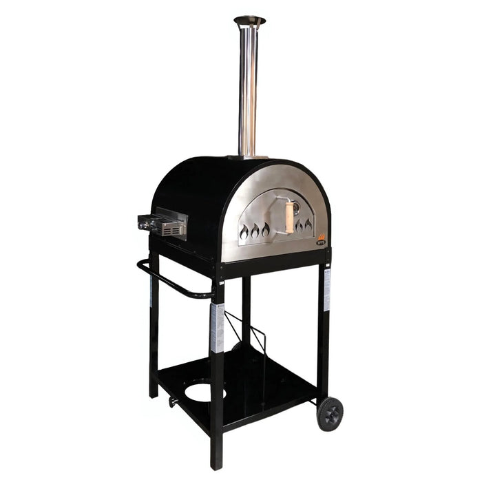 WPPO Traditional 25" Wood & Gas Fired Pizza Oven with Gas Attachment