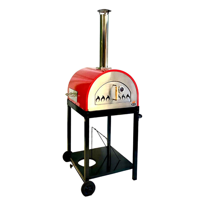 WPPO Traditional 25" Wood & Gas Fired Pizza Oven with Gas Attachment