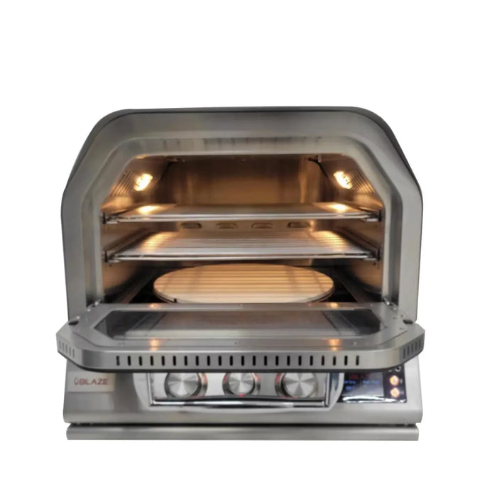 Blaze 26" Gas Outdoor Pizza Oven With Rotisserie - BLZ-26-PZOVN